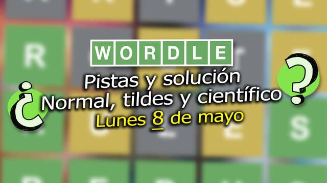 Pistas y soluciones para el Wordle del lunes 8 de mayo de 2023