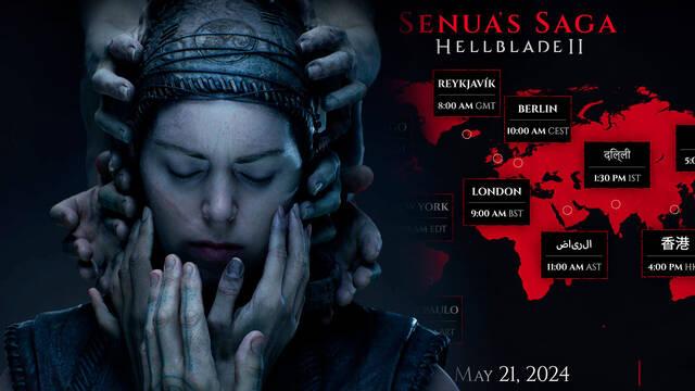 Hora exacta a la que se podr� jugar a Hellblade 2 el 21 de mayo.
