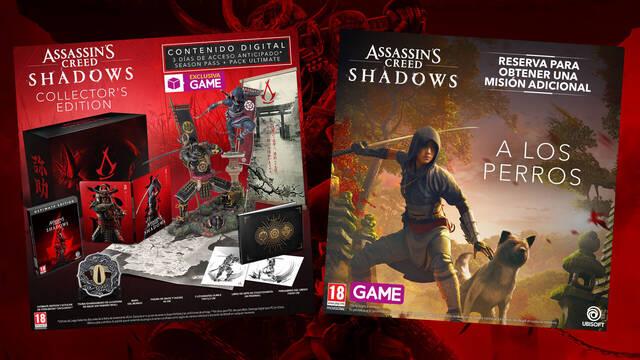 Assassin's Creed Shadows reserva en GAME con ediciones exclusivas para coleccionistas