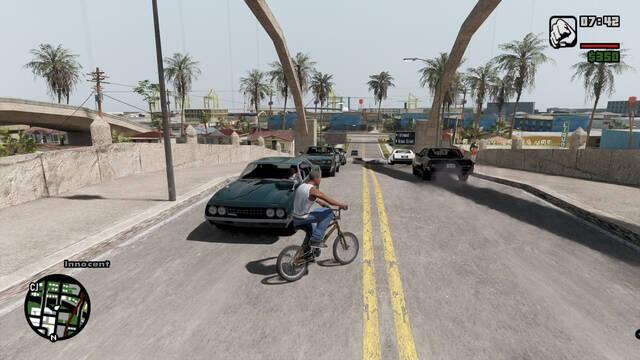 Varias im�genes muestran c�mo se ver�a GTA: San Andreas con el mod RTX Remix