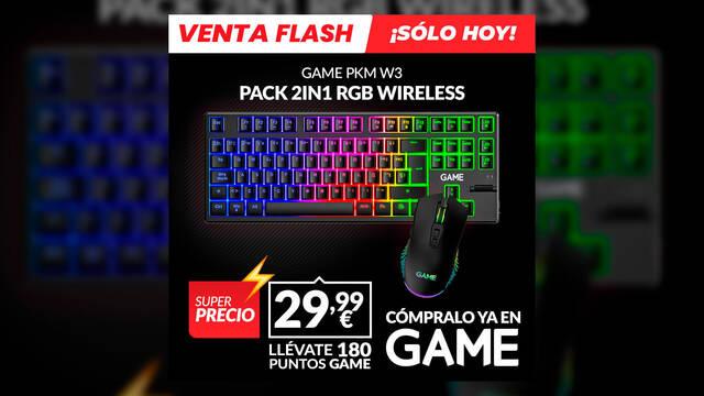 Pack GAME PKM-W3 de oferta en GAME s�lo hoy por 29,99�