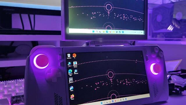 Una modder a�ade una segunda pantalla a un port�til 'consolizado' ASUS ROG Ally 