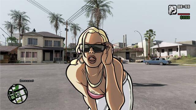 Varias imágenes muestran cómo se ve GTA: San Andreas con el mod RTX Remix