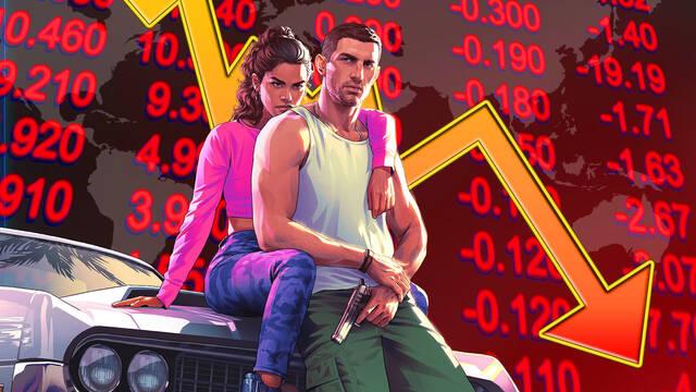 El retraso de GTA 6 ya se nota en bolsa: Tras el anuncio de Rockstar, las acciones de Take-Two caen fuertemente.