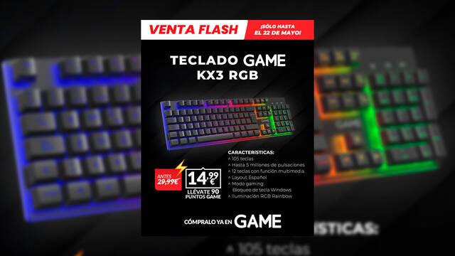 Teclado GAME KX3 de oferta en GAME por tiempo limitado