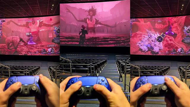 El sue�o de todo gamer: Alquila una sala de cine IMAX s�lo para jugar a 'uno de los mejores videojuegos del a�o'.