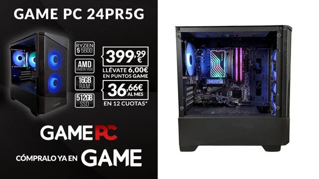 Hazte con un ordenador sobremesa GAMEPC 24PR5G por 399,99 euros gracias a la Venta Flash GAME de hoy