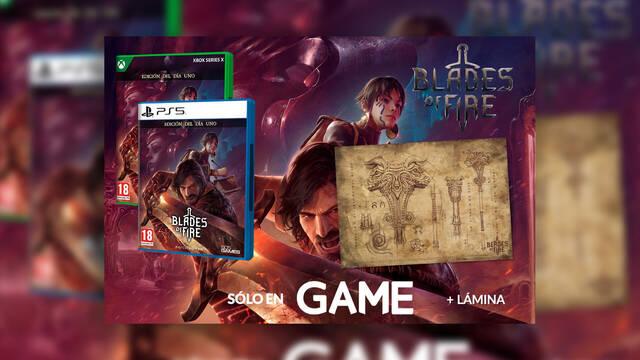 Ya puedes reservar el videojuego espa�ol Blades of Fire en GAME con esta l�mina exclusiva de regalo.