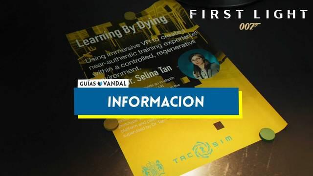 Todos los objetos de Informaci�n en 007 First Light y localizaci�n - 007 First Light