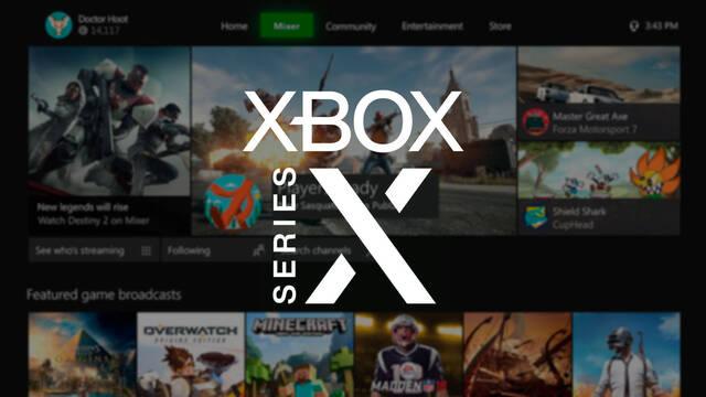 Xbox Series X interfaz dashboard