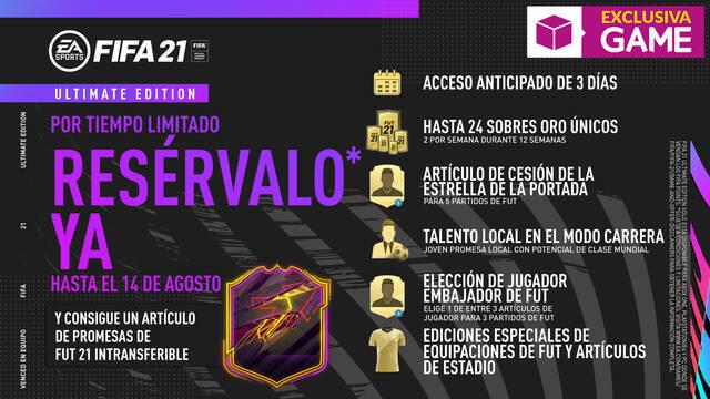 GAME y la Ultimate Edition de FIFA 21