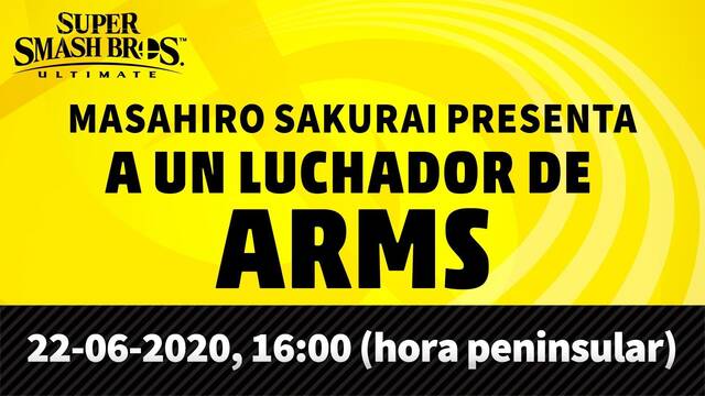 Presentaci�n de Super Smash Bros. Ultimate el lunes 22 de junio.