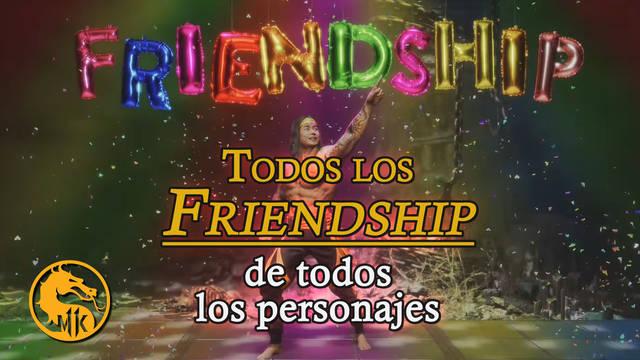Mortal Kombat 11: c�mo hacer el Friendship de todos los personajes - Mortal Kombat 11