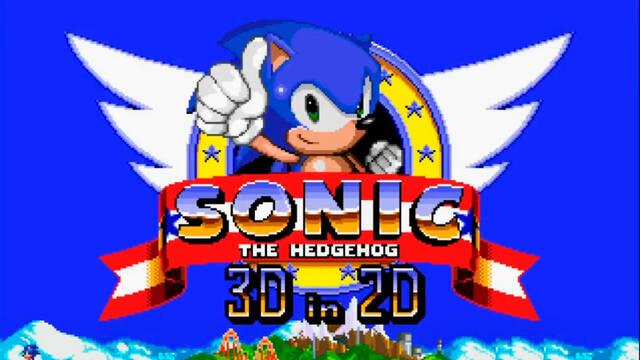 Sonic 3D in 2D gratis imagina Sonic 3D en 2D