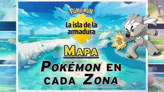 Mapa de la Isla de la Armadura: TODOS los Pok�mon disponibles en cada zona - Pok�mon Espada y Escudo