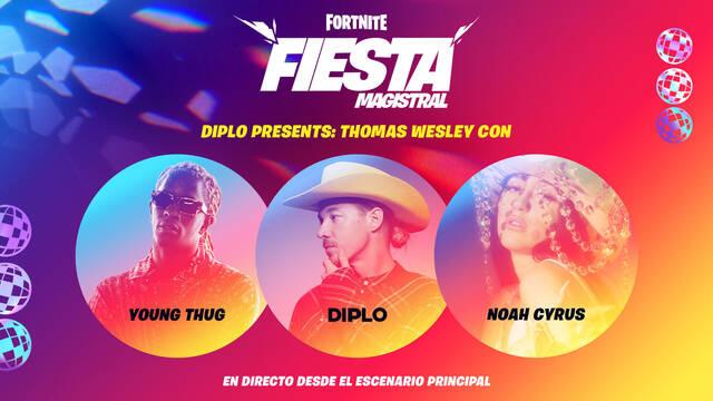 Fortnite: Evento de Diplo, Young Thug y Noah Cyrus; fecha y c�mo ver el concierto