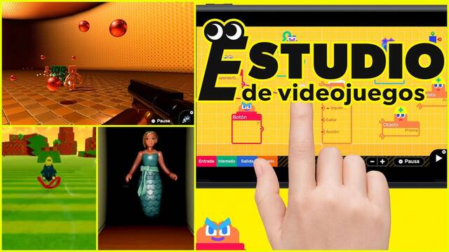 Divertidas creaciones en Estudio de Videojuegos de Switch.
