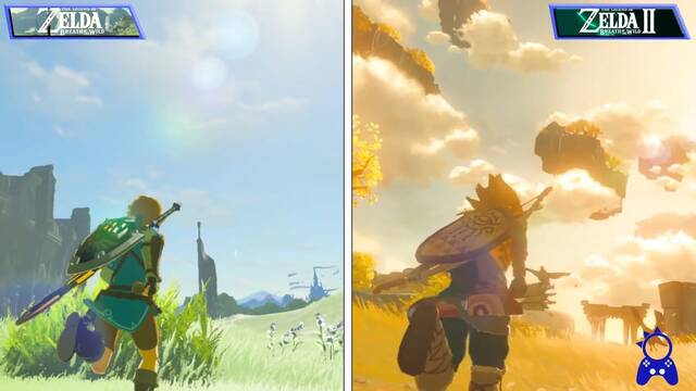 Zelda Breath of the Wild 2: un nuevo v�deo compara la secuela con la entrega original