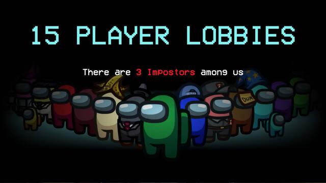 Among Us y los lobbies de 15 jugadores