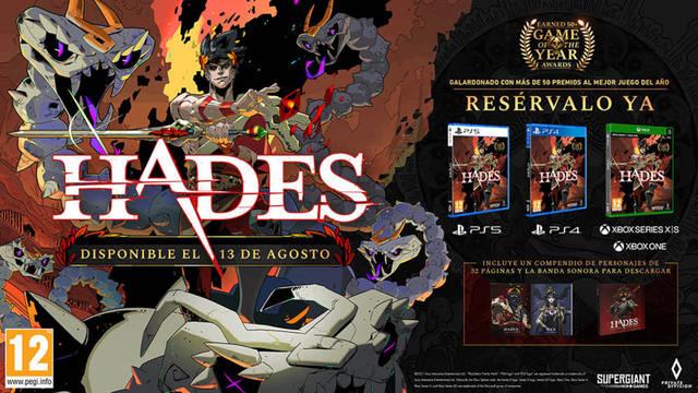 Hades desvela precio, detalles y extras de su edición física en PlayStation y Xbox.