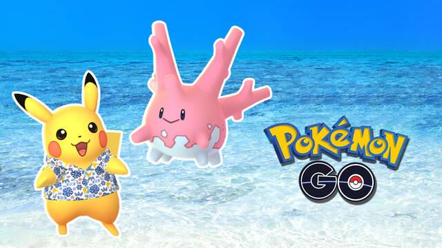 Pok�mon GO anuncia a Corsola variocolor y Pikachu con camisa kariyushi
