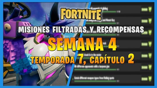 Fortnite Battle Royale - Portada de desaf�os filtrados Semana 4 T7