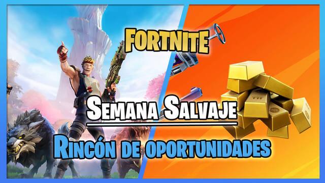 Semana Salvaje 4 de Fortnite: Rinc�n de oportunidades con rebajas en las barras