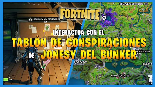 Fortnite T7: tabl�n de Jonesy del b�nker - LOCALIZACI�N - Fortnite Battle Royale
