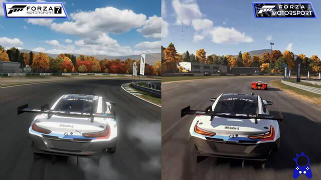 ElAnalistaDeBits realiza una comparativa gráfica entre el nuevo Forza Motorsport y la séptima entrega