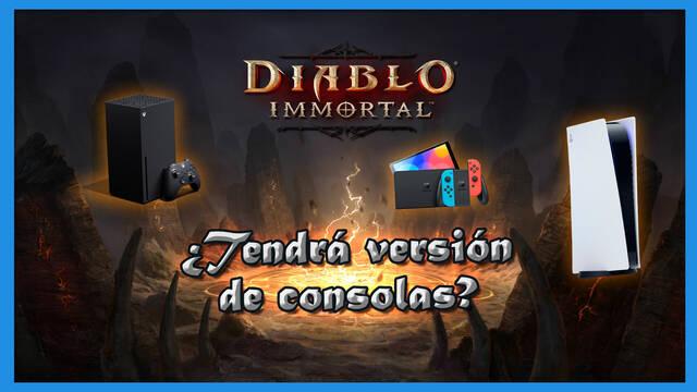 ¿Diablo Immortal saldrá en consolas? (PS5, XSX, Nintendo Switch...)