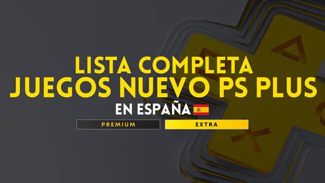 Lista completa de juegos del nuevo PS Plus en España.