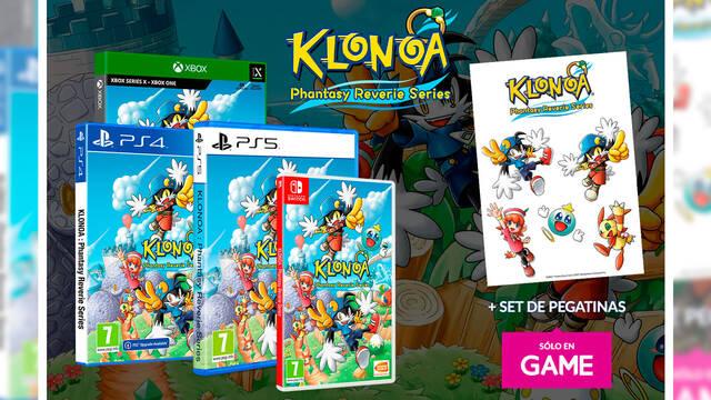 Reserva Klonoa: Phantasy Reverie Series en GAME con pegatinas exclusivas