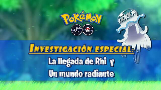 La llegada de Rhi y Un mundo radiante en Pokémon GO: Tareas y recompensas - Pokémon GO