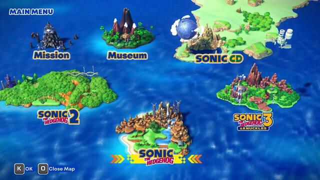 Sonic Origins: Tráiler y gameplay del Sonic Central de 2022