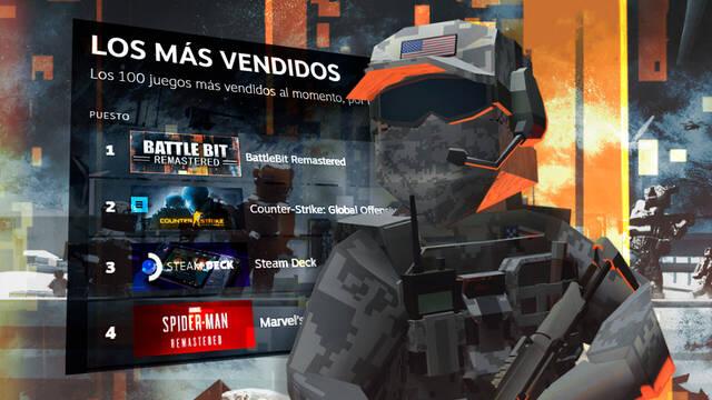 BattleBit Remastered se estrena en Steam como el juego m�s vendido de la plataforma.