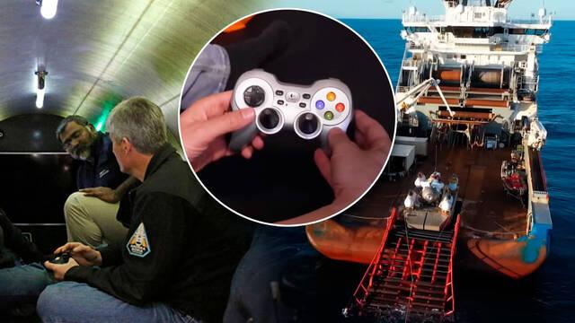 El submarino perdido del Titanic se controla habitualmente con mandos de videojuegos.
