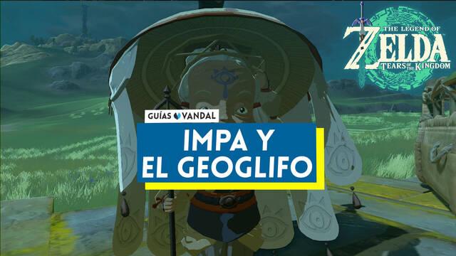 Impa y el geoglifo al 100% en Zelda: Tears of the Kingdom - The Legend of Zelda: Tears of the Kingdom