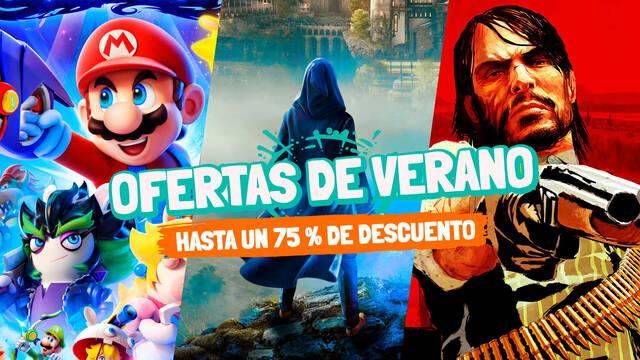 Comienza las ofertas de verano en juegos digitales de Nintendo Switch, con descuentos de hasta el 75 %