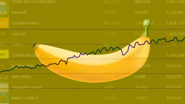 Banana éxito en Steam cerca de superar a Baldur's Gate 3 en el top histórico