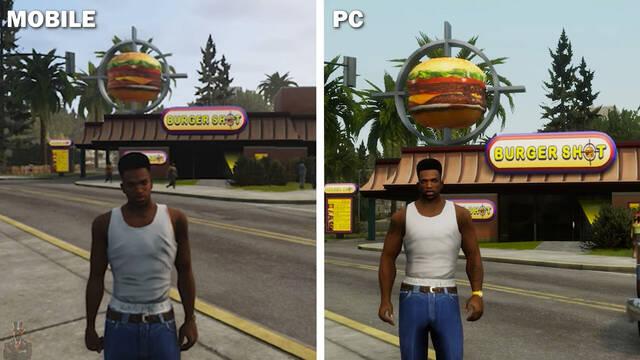 Así luce GTA Trilogy en teléfonos móviles comparado con la versión de PC