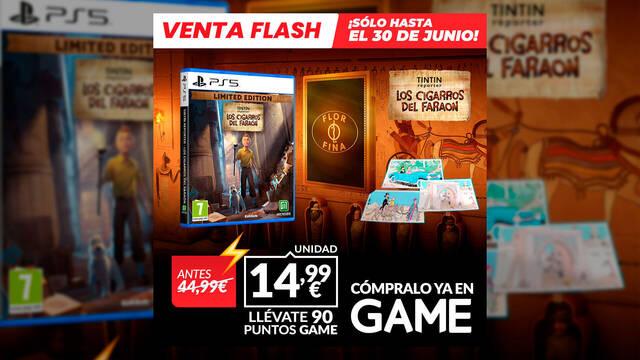 Oferta Flash GAME de TINT�N REPORTERO: LOS CIGARROS DEL FARA�N por 14,99 euros