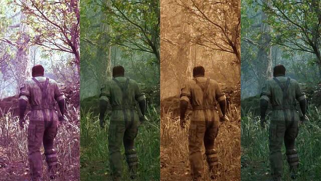Todos los filtros con los que podr�s jugar a Metal Gear Solid Delta: Snake Eater.