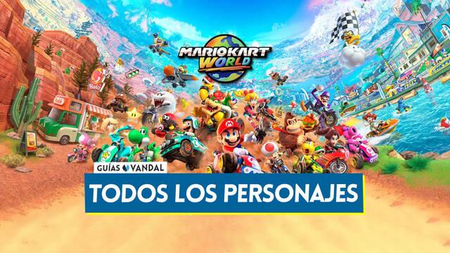 Todos los personajes de Mario Kart World y c�mo desbloquear los secretos - Mario Kart World