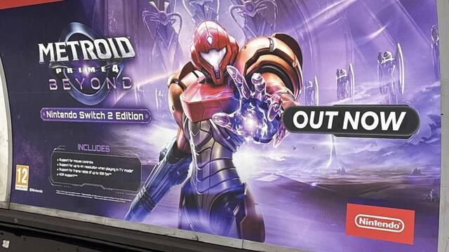 'Metroid Prime 4 ya disponible': Confusión por un cartel que Nintendo ha colocado en el metro de Londres