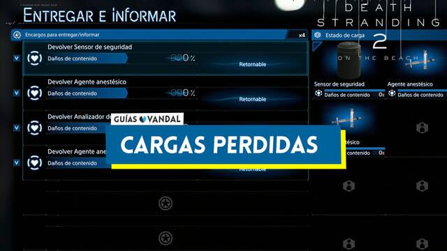 Cargas perdidas en Death Stranding 2: c�mo entregarlas y recompensas - Death Stranding 2
