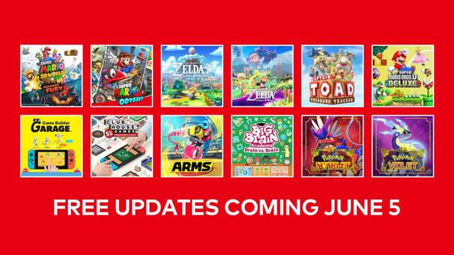 Ya est�n disponibles las actualizaciones gratuitas que mejoran 12 juegos de Switch en Switch 2