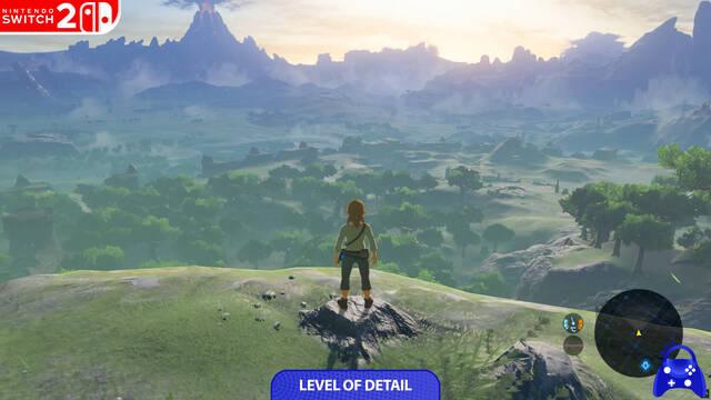 Comparan el m�tico Zelda Breath of the Wild en Wii U, Switch y Switch 2: �Ha mejorado tanto en la nueva consola?