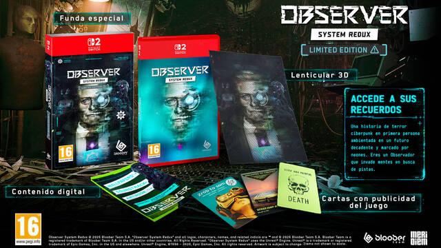 Observer System Redux tendr� una cuidada edici�n f�sica para Nintendo Switch 2 con varios extras