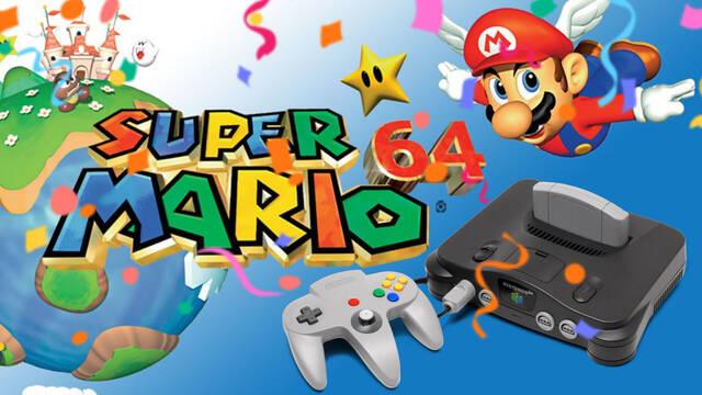 La legendaria Nintendo 64 y el revolucionario Super Mario 64 cumplen hoy 30 años