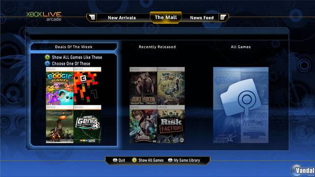 Microsoft mejorar� la interfaz de la tienda de Xbox Live Arcade